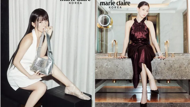 薇娟拍攝韓版《Marie Claire》時尚大片。翻攝薇娟IG