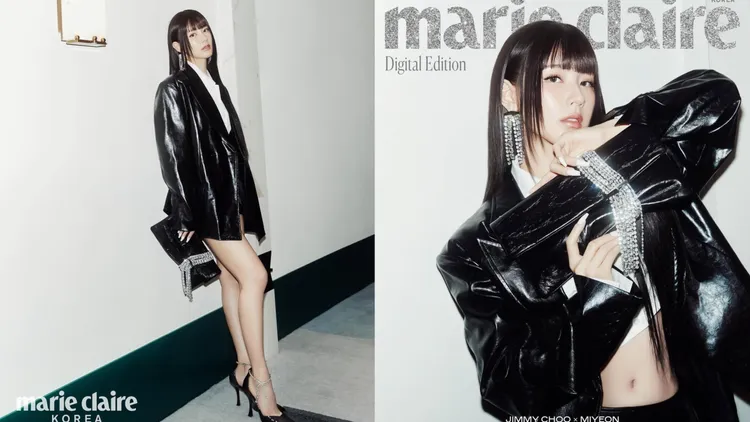 薇娟拍攝韓版《Marie Claire》時尚大片。翻攝薇娟IG