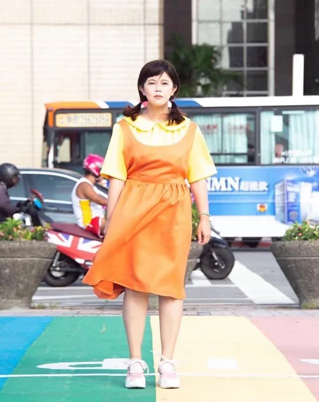 游淑慧過去曾扮成真人版英熙娃娃。翻攝自游淑慧臉書