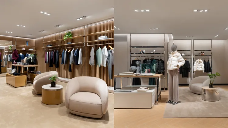 店裝採用品牌最新核心概念設計呈現。品牌提供