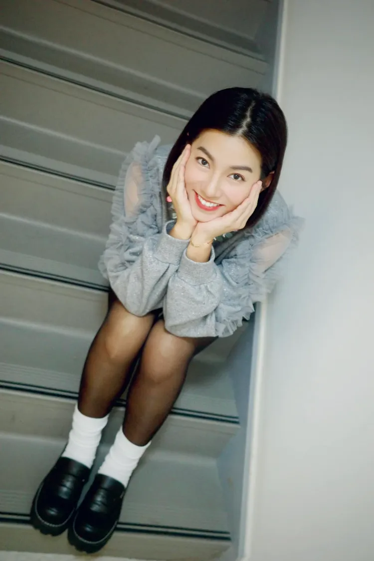 米可白透露戲服很薄。翻攝米可白臉書