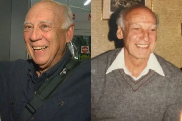 韓德紹（左）發現生父羅米跟自己長得很像。翻攝WHAM新聞網站