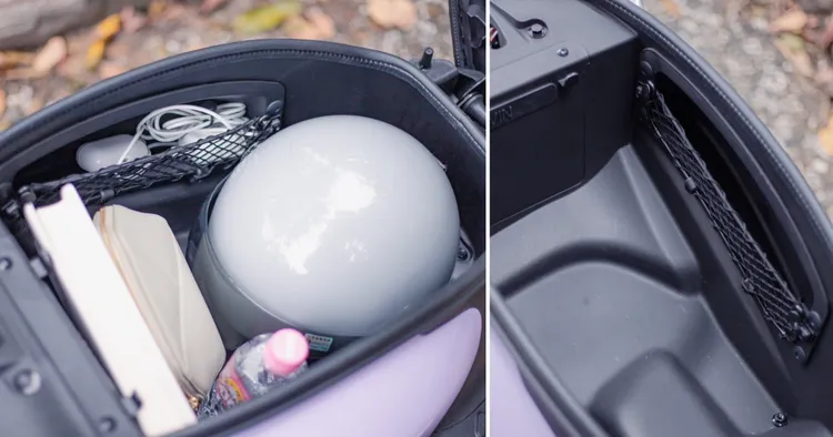 同級最大26.4L置物箱，更貼心的還有乾濕分離百寶袋，可收納隨身小物。