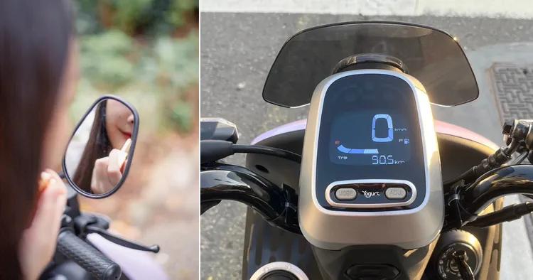 Yogurt搭載互動式高反差LCD儀表板，在白天也看得非常清楚！