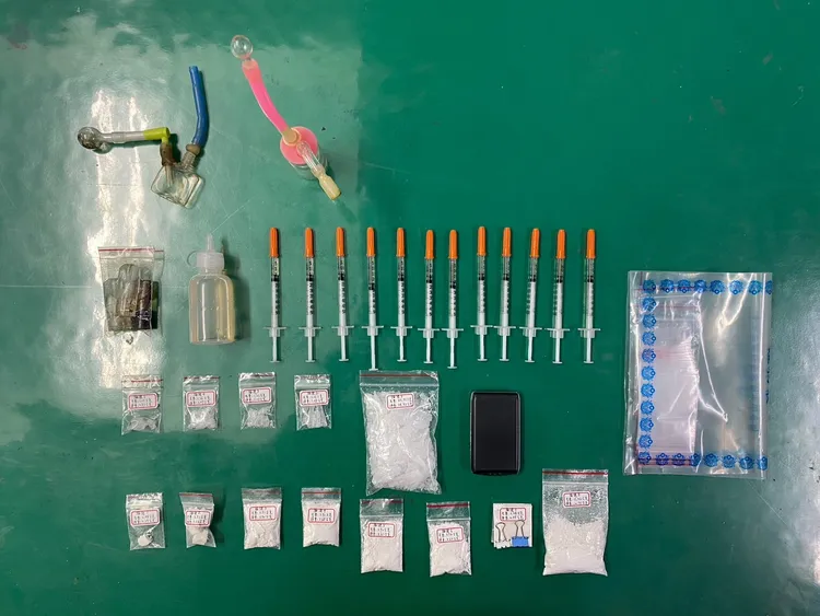 警方查獲毒品。警方提供