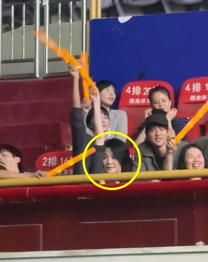 王菲投入當女兒歌迷。翻攝HumorlessQ微博