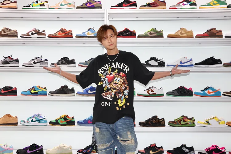 羅志祥這次展出近150雙鞋，市值直逼3千萬。莊宗達攝