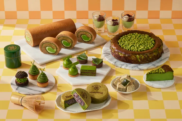 吃到飽探索廚房期間於午、晚餐期提供10款「一〇八抹茶茶廊」聯名甜點。寒舍艾美提供