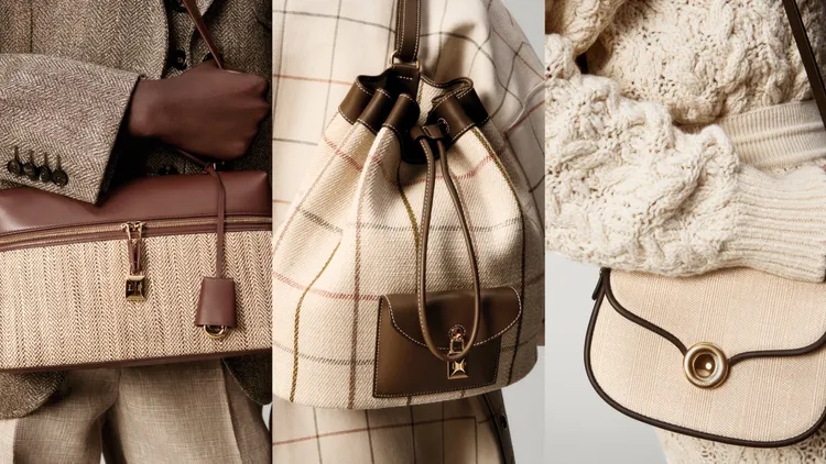 Loro Piana 2025春夏女士包款。品牌提供