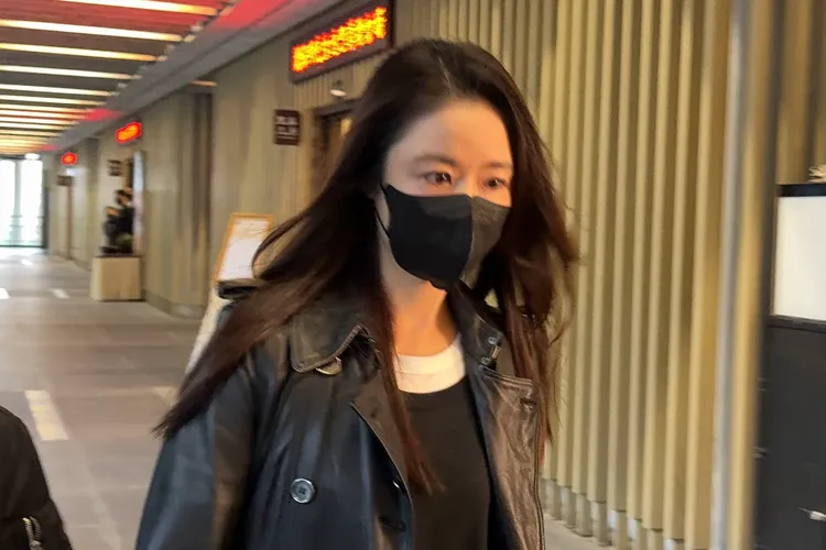 林心如抵達瓊瑤告別式。特勤中心攝