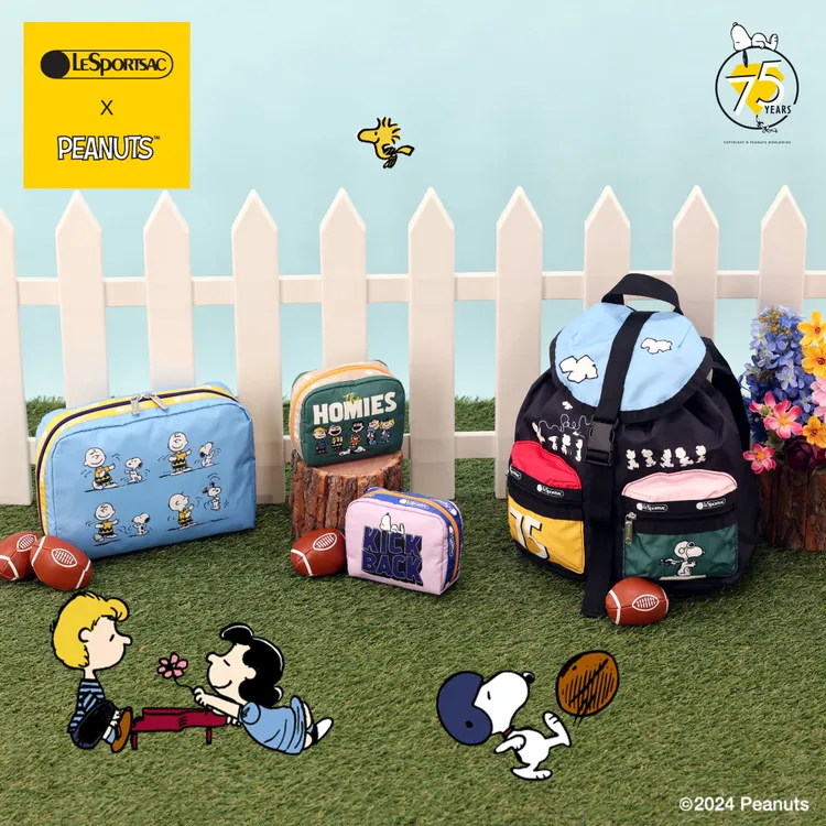PEANUTS攜手LeSportsac推出超Q聯名系列。品牌提供