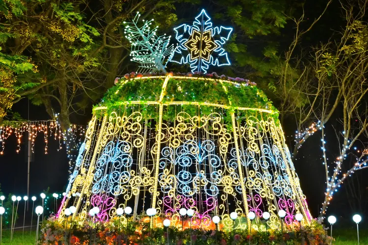 2024石岡花漾藝術燈節。市府提供