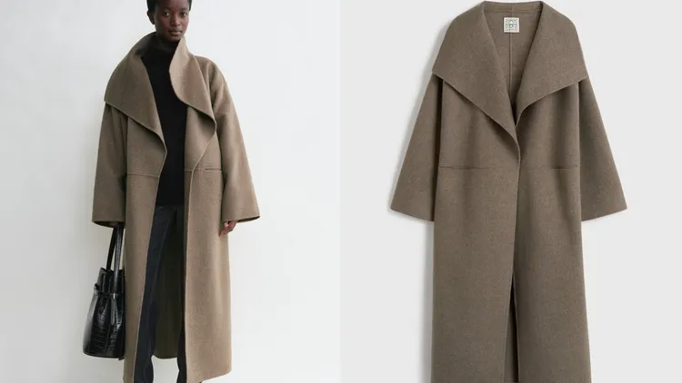 TOTEME經典羊毛大衣，5萬1980元。品牌提供