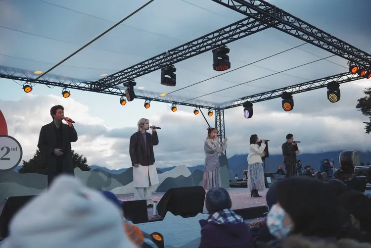 嘉義縣新年迎曙光音樂會2024年日出印象演出。資照 縣府提供