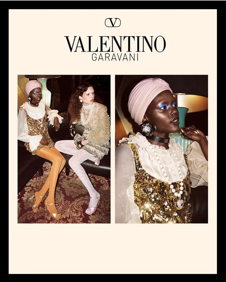 Valentino Avant Les Débuts系列形象廣告。品牌提供