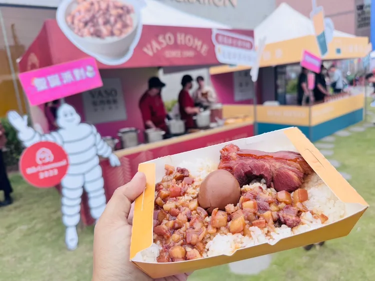 天玉之友特約商店已近百家，當中包括米其林必比登推薦「VASO弘肉燥飯」。葉家銘攝