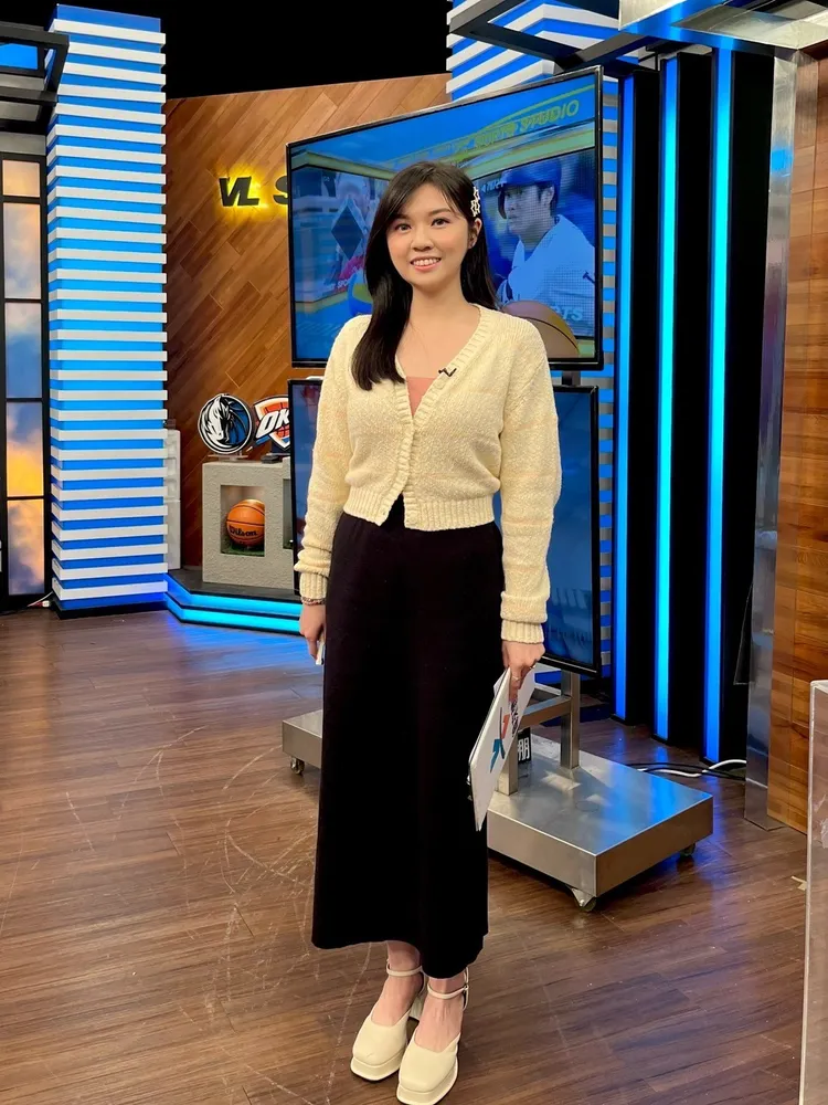 王孜妤成功瘦身後站上主播台更有自信。王孜妤提供