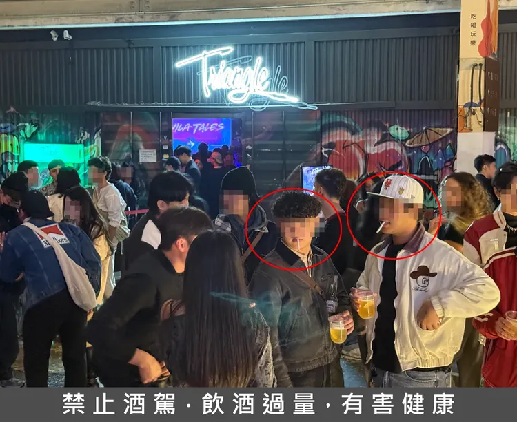 衛生局兩週稽查1次，現場仍隨處可見抽菸民眾。攝影中心