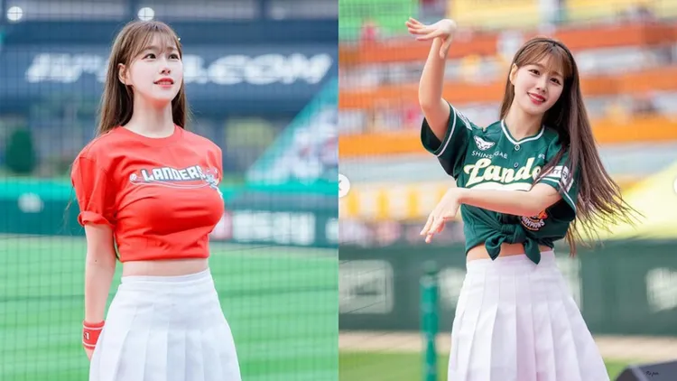 金渡娥效力韓國職棒SSG登陸者隊。翻攝自金渡娥IG