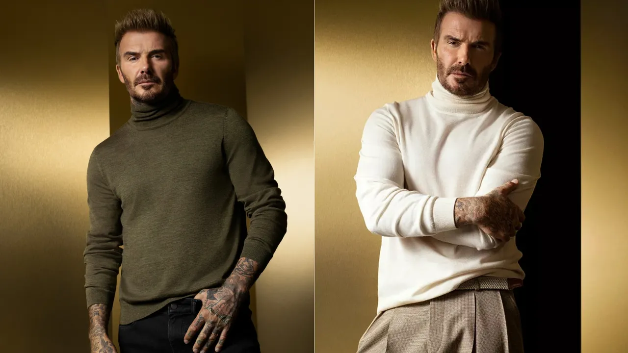 貝克漢替BOSS拍攝形象照。品牌提供