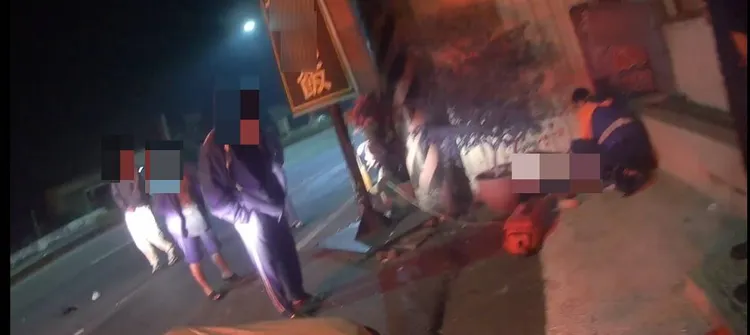 葉女打工後要返回老家，在路口被大貨車撞上，送醫不治。民眾提供