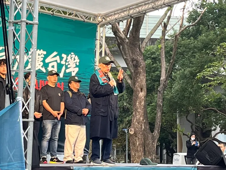 曹興誠現身活動表示，台灣從來沒有一天是中華人民共和國的領土。記者葉家瑋攝