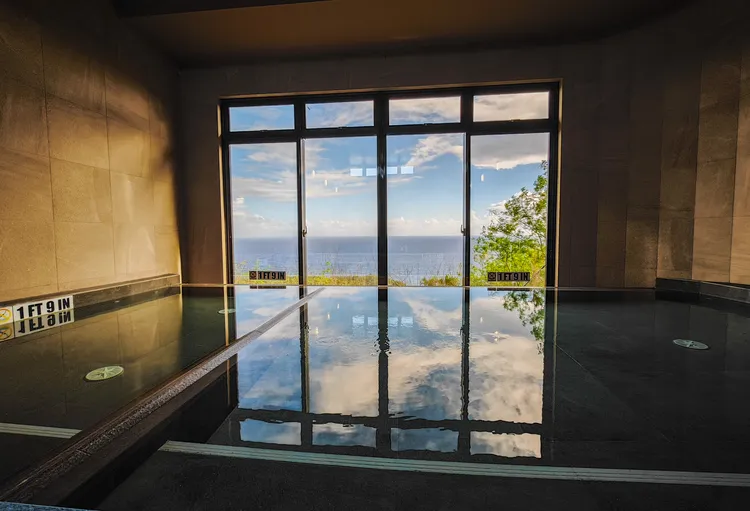 曼吉勞高爾夫俱樂部新規劃了日式景觀大浴場，預計在2025年正式開放使用。田欣雲攝影