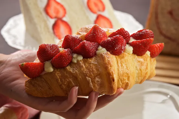 神旺普諾麵包坊逾15款草莓商品要擄獲食客們的味蕾。業者提供