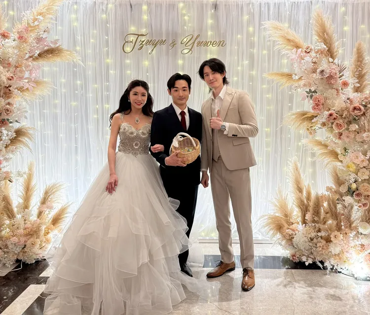 八炯娶回美嬌娘。翻攝《波特王好帥》臉書