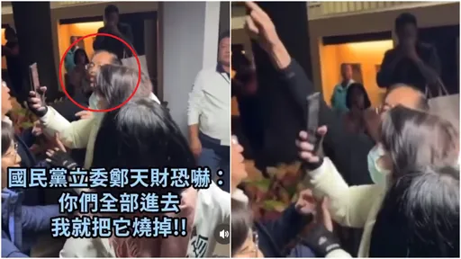 綠委破窗爬入議場！藍委狠嗆「你們全進去 我就把它燒掉」