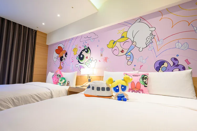 卡通房型。和逸飯店·台南西門館提供