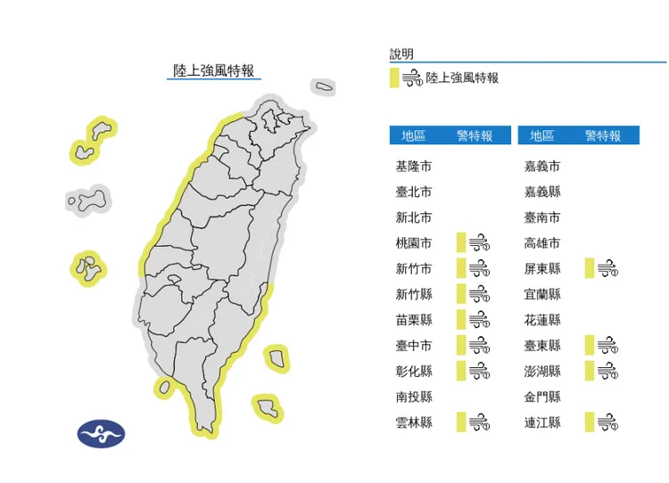 氣象署提供