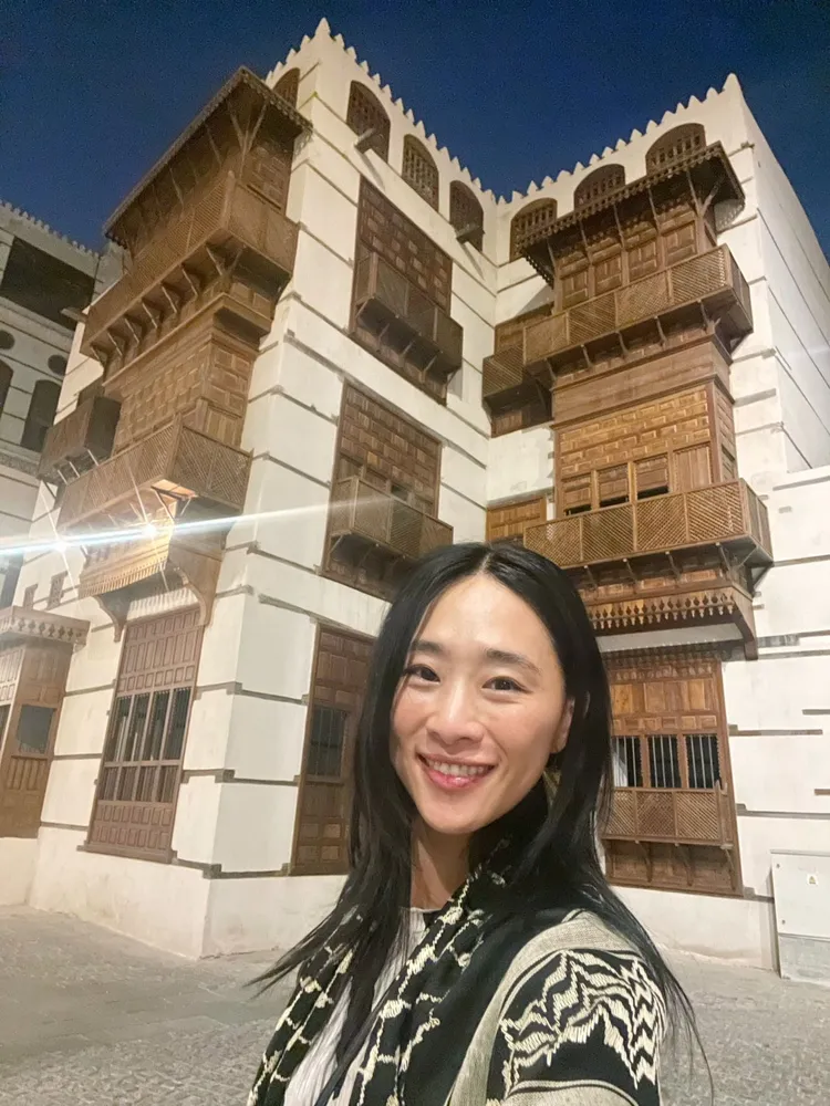 吳可熙第一次在沙烏地阿拉伯入境，把握機會在當地觀光。CAA提供