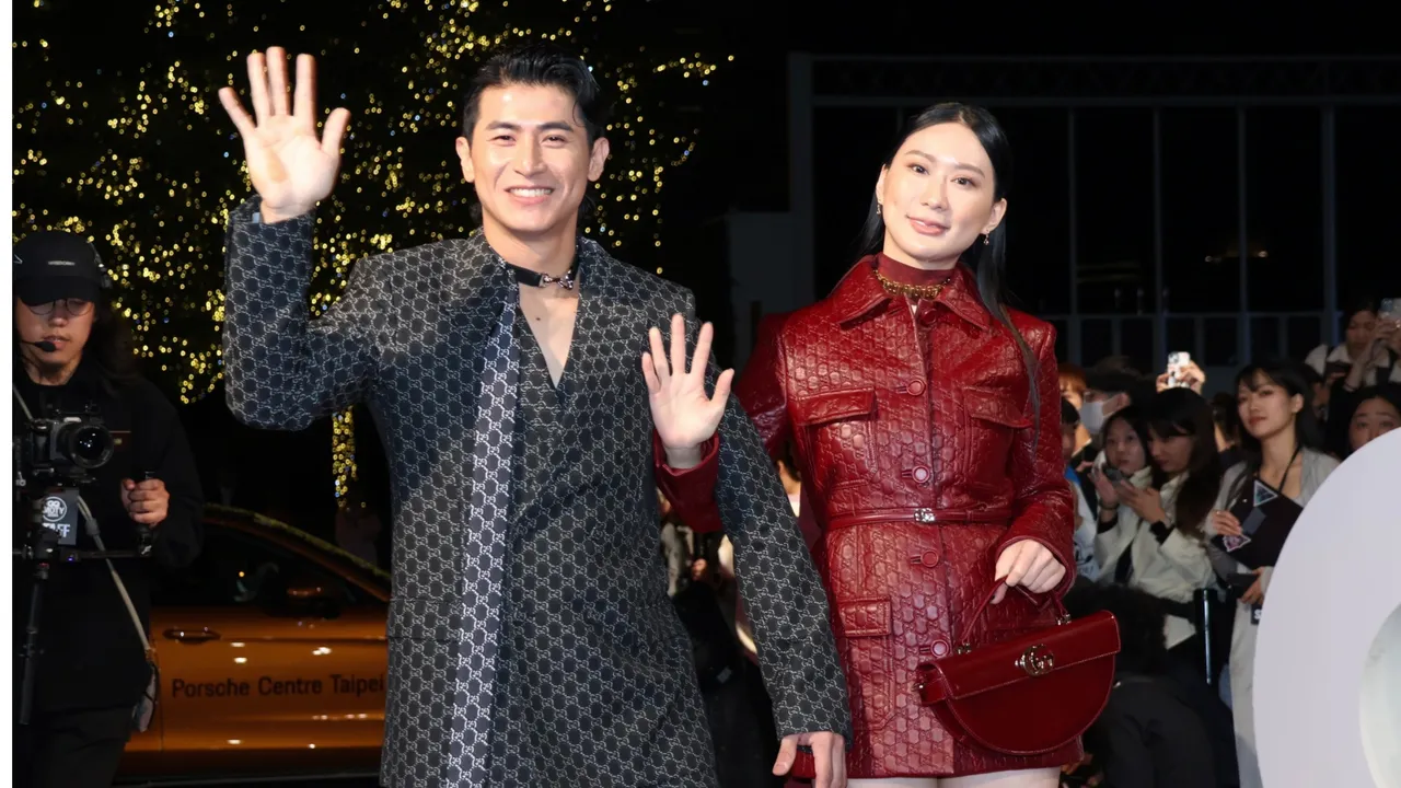 陳傑憲與愛妻綺綺一同出席時尚活動。莊宗達攝