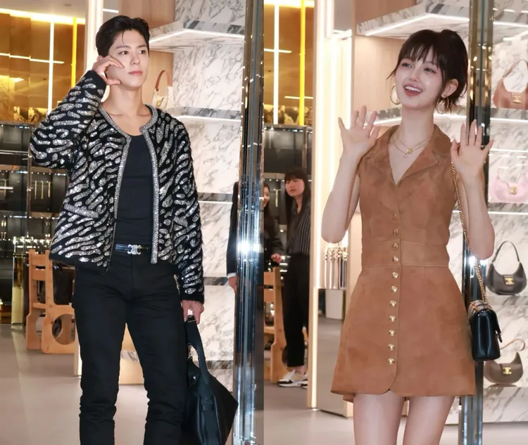 朴寶劍（左起）、Danielle。攝影中心攝