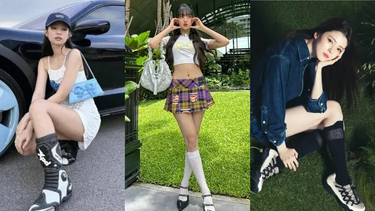 Jennie（左起）、Minnie、韓素希等韓星都愛上蝴蝶、芭蕾元素。翻攝IG、品牌提供