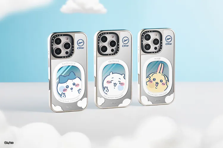 吉伊卡哇 x CASETiFY 限定系列推出「飛機窗手機殼」，生動描繪角色們坐在飛機窗旁欣賞美景的可愛模樣。CASETiFY提供