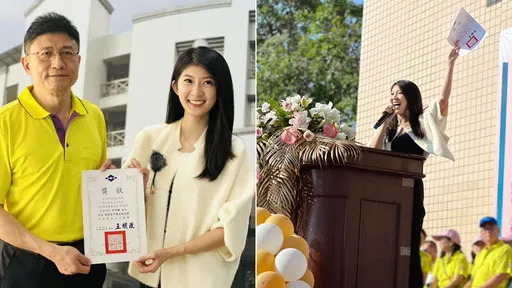 李明璇獲選高中母校傑出校友 自嘲「沒選上立委也可以拿獎嗎」