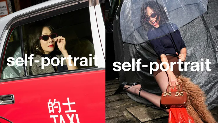 劉嘉玲驚喜出鏡self-portrait新年廣告。翻攝self-portrait微博