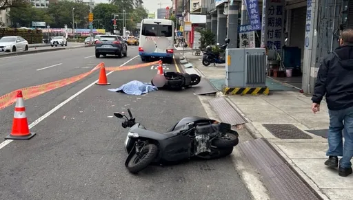 中興大學旁2機車擦撞倒地 男騎士遭公車輾死!18歲女逃死劫