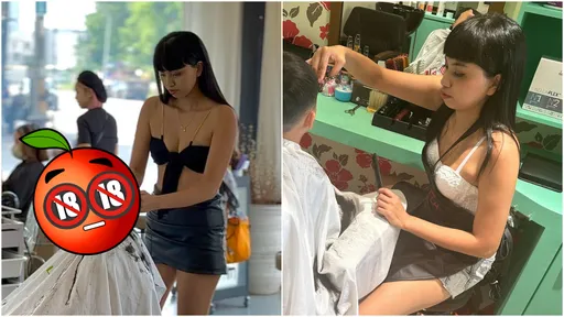 男客凍未條!「屏東碧昂絲」理髮蹦豪乳 網暴動:我該剪了