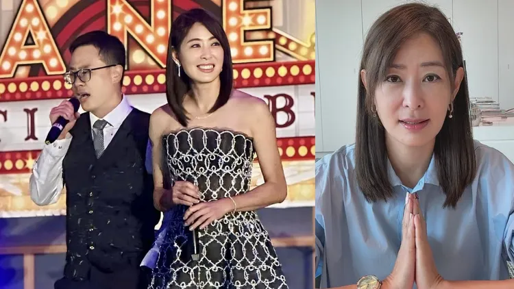 賈永婕任職台北101董事長，老公王兆杰（左）是她的堅強後盾。翻攝賈永婕臉書