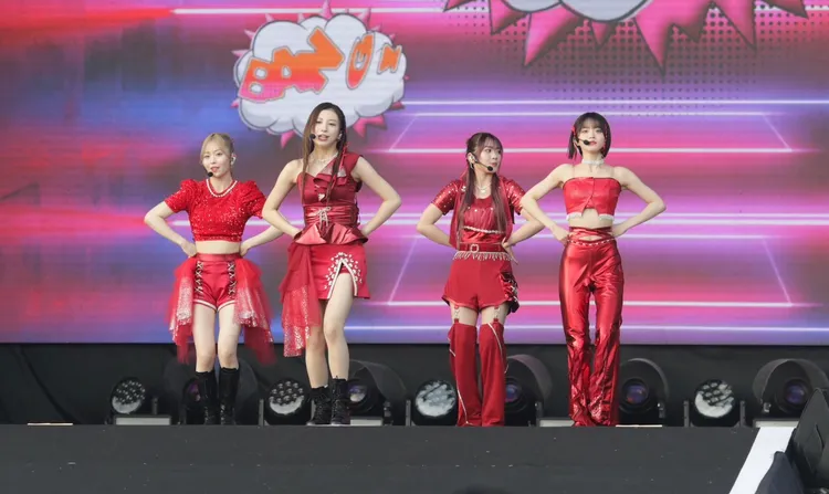 日本女團@onefive已經在跨年晚會舞台熱身。南市府提供