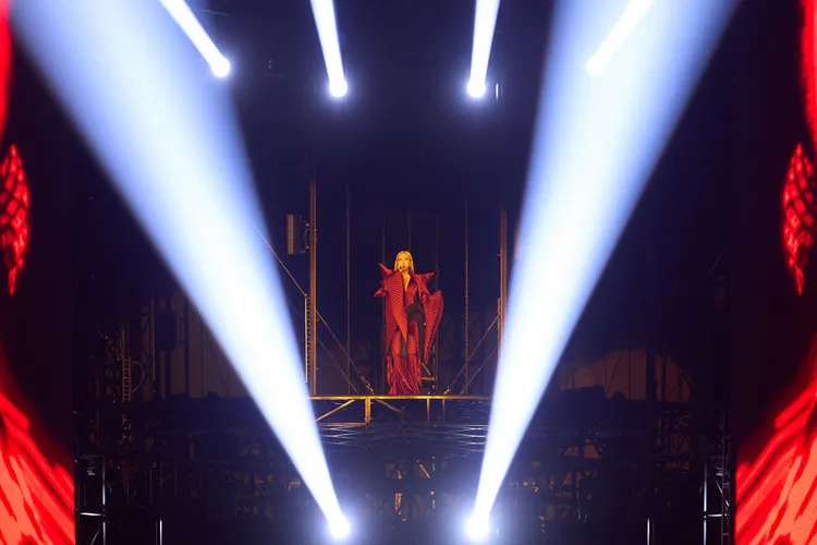 張惠妹首場大巨蛋展現過人體力，一人獨撐完整場。聲動娛樂提供