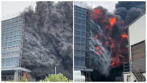 全聯台中倉儲大火恐怖影片曝 傳逾10人受困、1人命危送醫