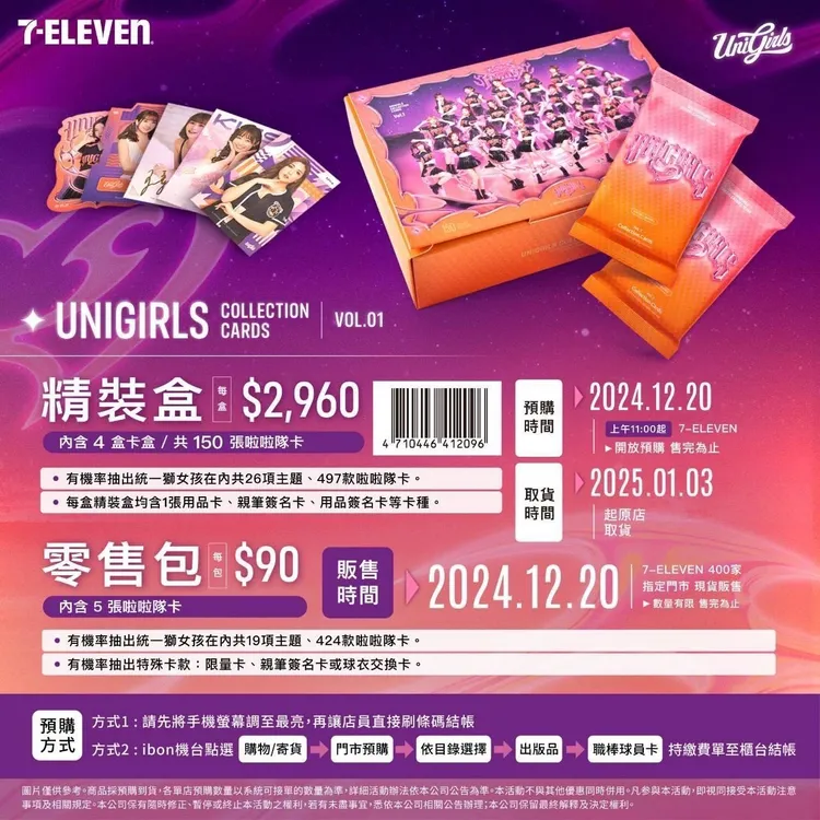 Uni-Girls推出全新球員卡。翻攝自Threads_@smileminnie0305