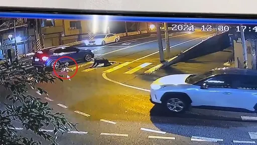 行人地獄片|彰化祖孫過馬路被撞飛 阿公忍痛爬起抱孫女畫面曝