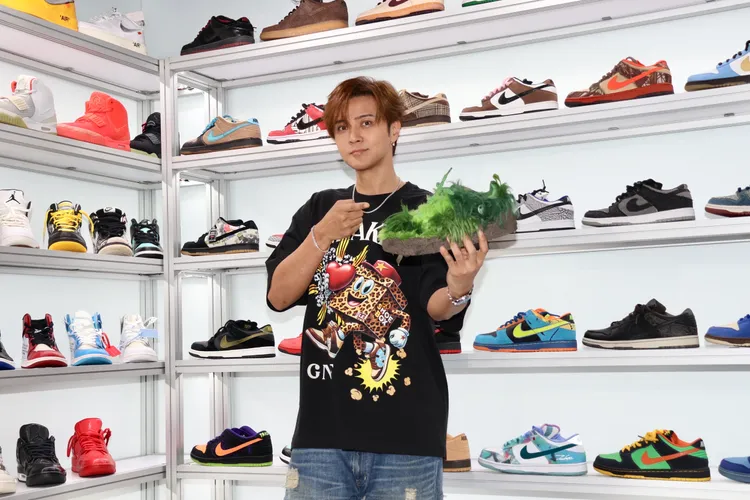 羅志祥展出自己收藏球鞋，市值超驚人。莊宗達攝