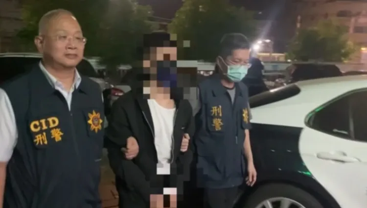 警方當天傍晚逮到余男及邱女兩名共犯。翻攝畫面