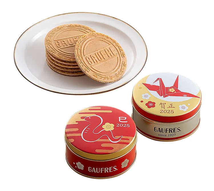 神戶風月堂2025乙巳．年賀限定系列迷你法蘭酥12入。業者提供